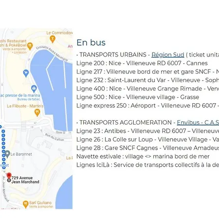 Venus - Climatisé - Marina Baie Des Anges Apartamento